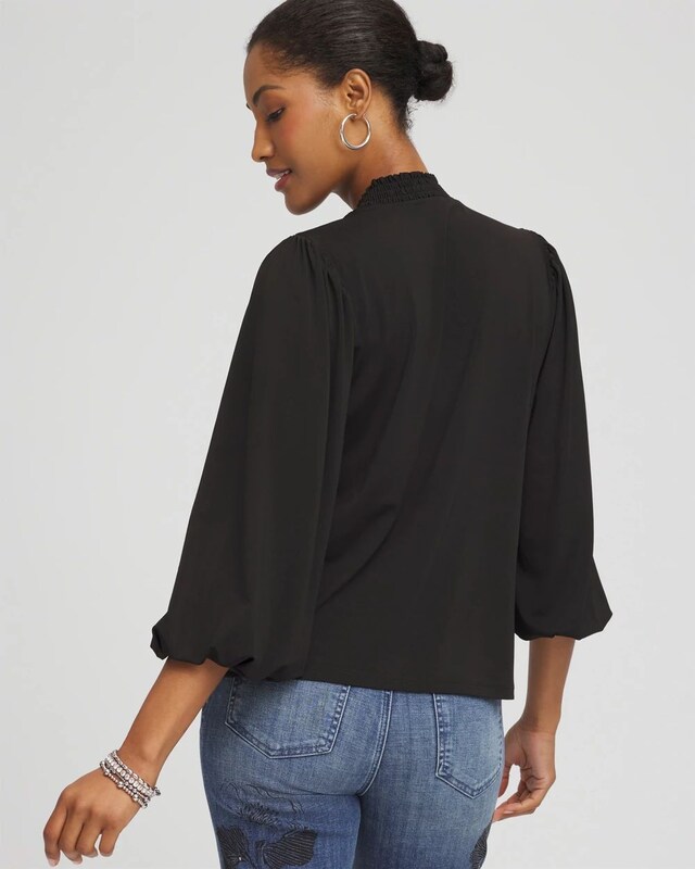 Dramatic Elbow-Sleeve Top - image 3